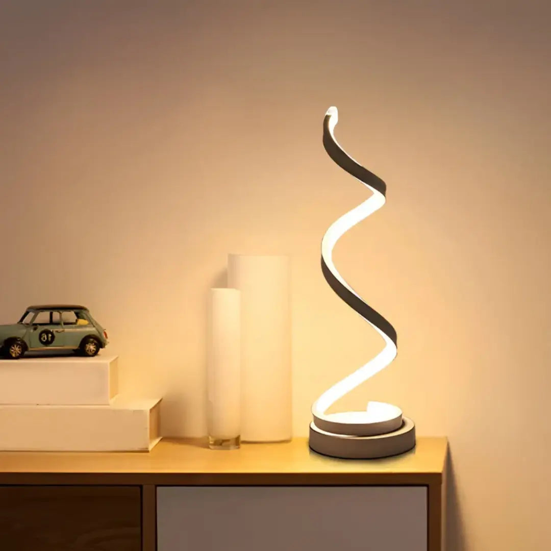 Spiraalvormige LED-tafellamp 19W met dimmer
