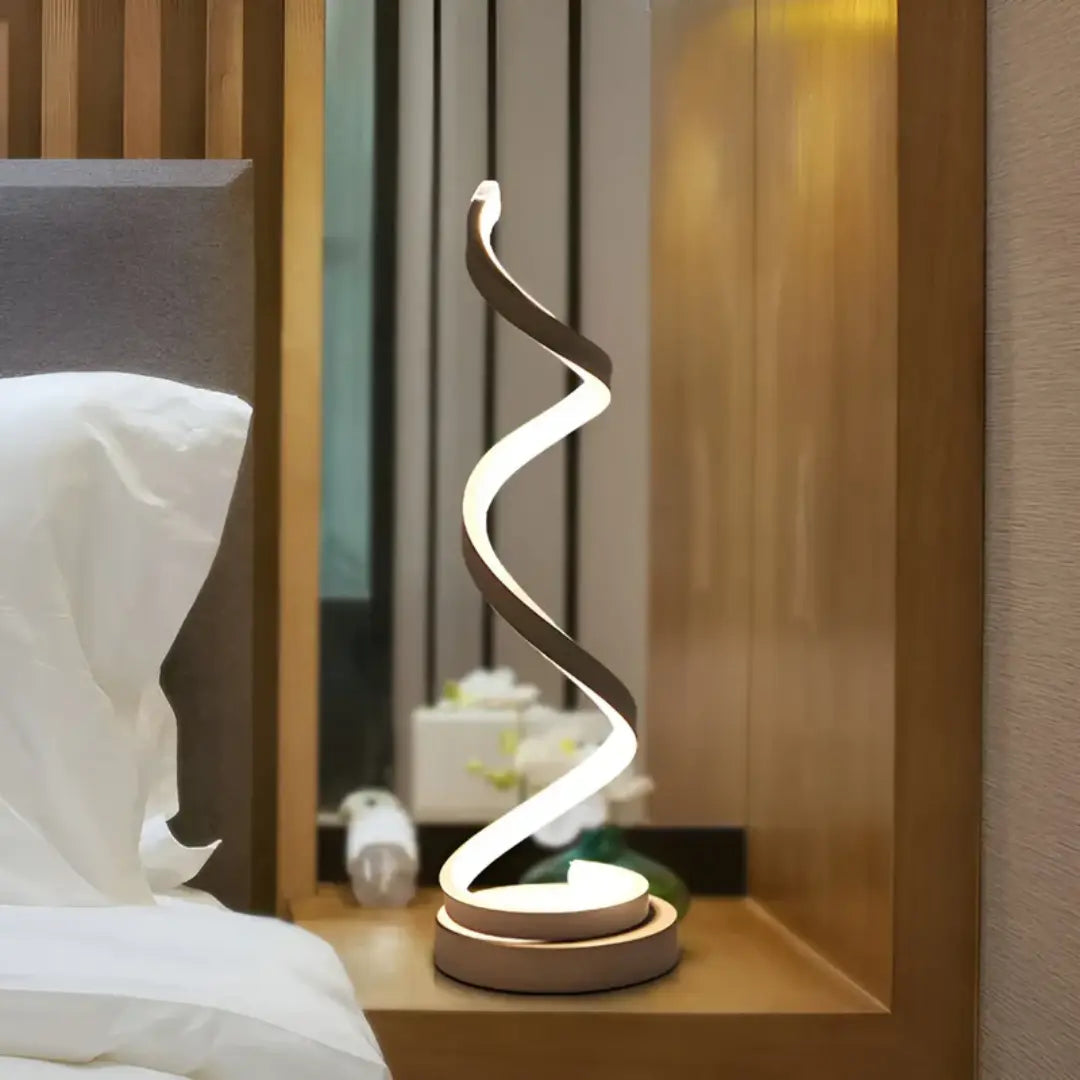 Spiraalvormige LED-tafellamp 19W met dimmer
