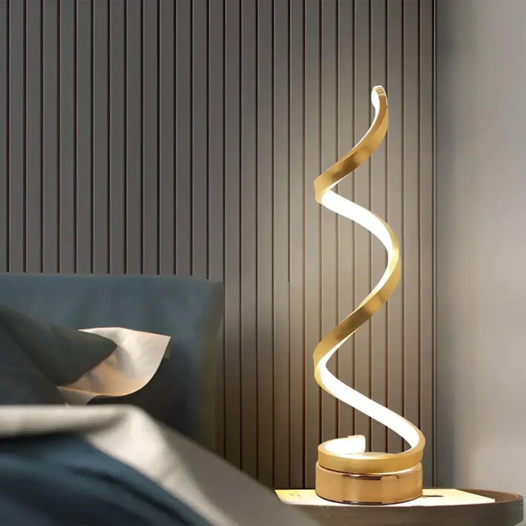 Spiraalvormige LED-tafellamp 19W met dimmer