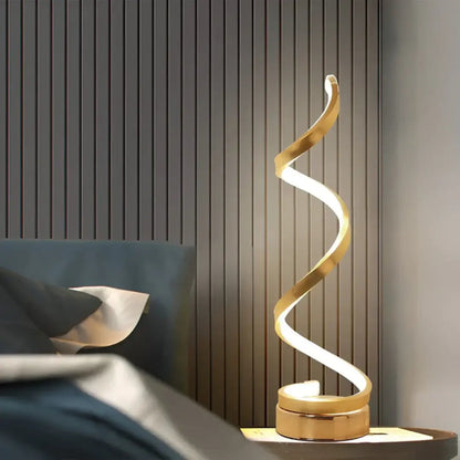 Spiraalvormige LED-tafellamp 19W met dimmer