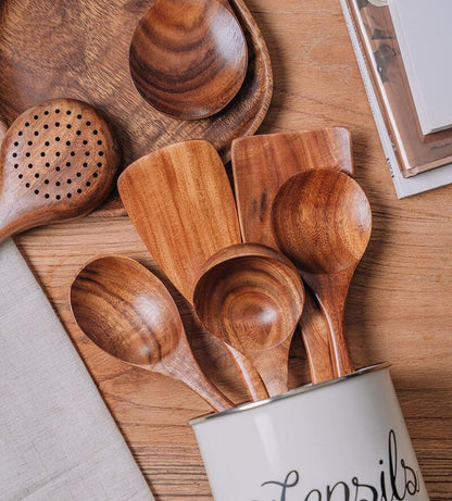 RustiCook natuurlijke houten keukenset
