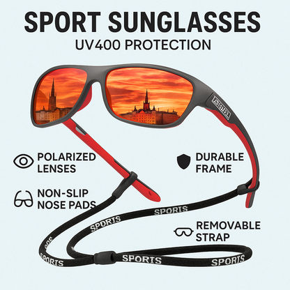 Sportieve gepolariseerde zonnebril