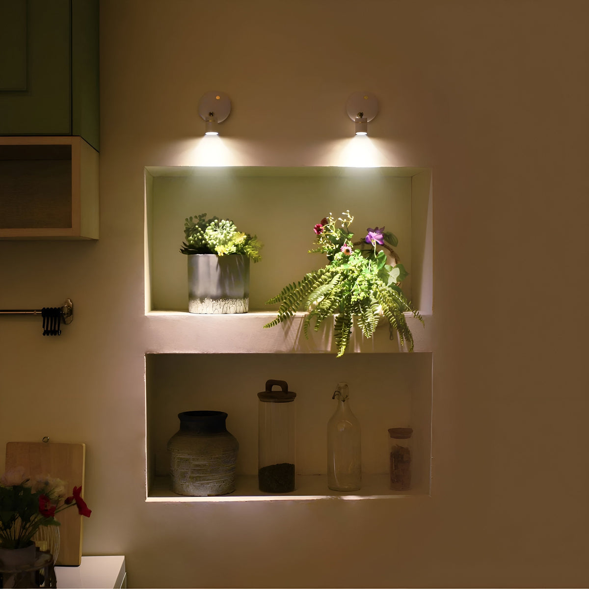LED Duo dimbare draadloze wandlamp