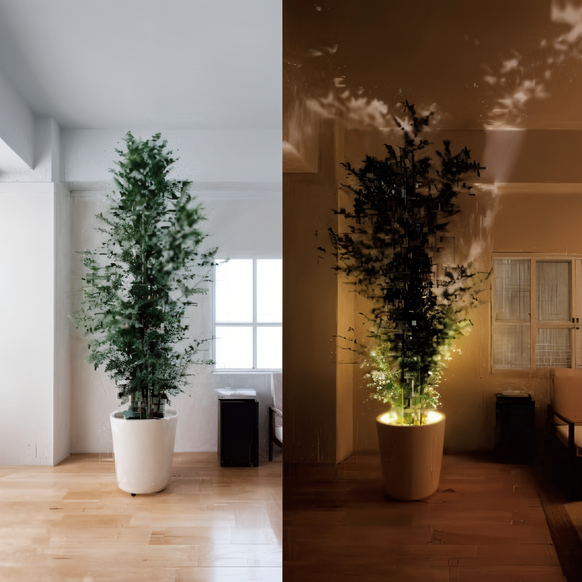 LED Duo dimbare draadloze wandlamp