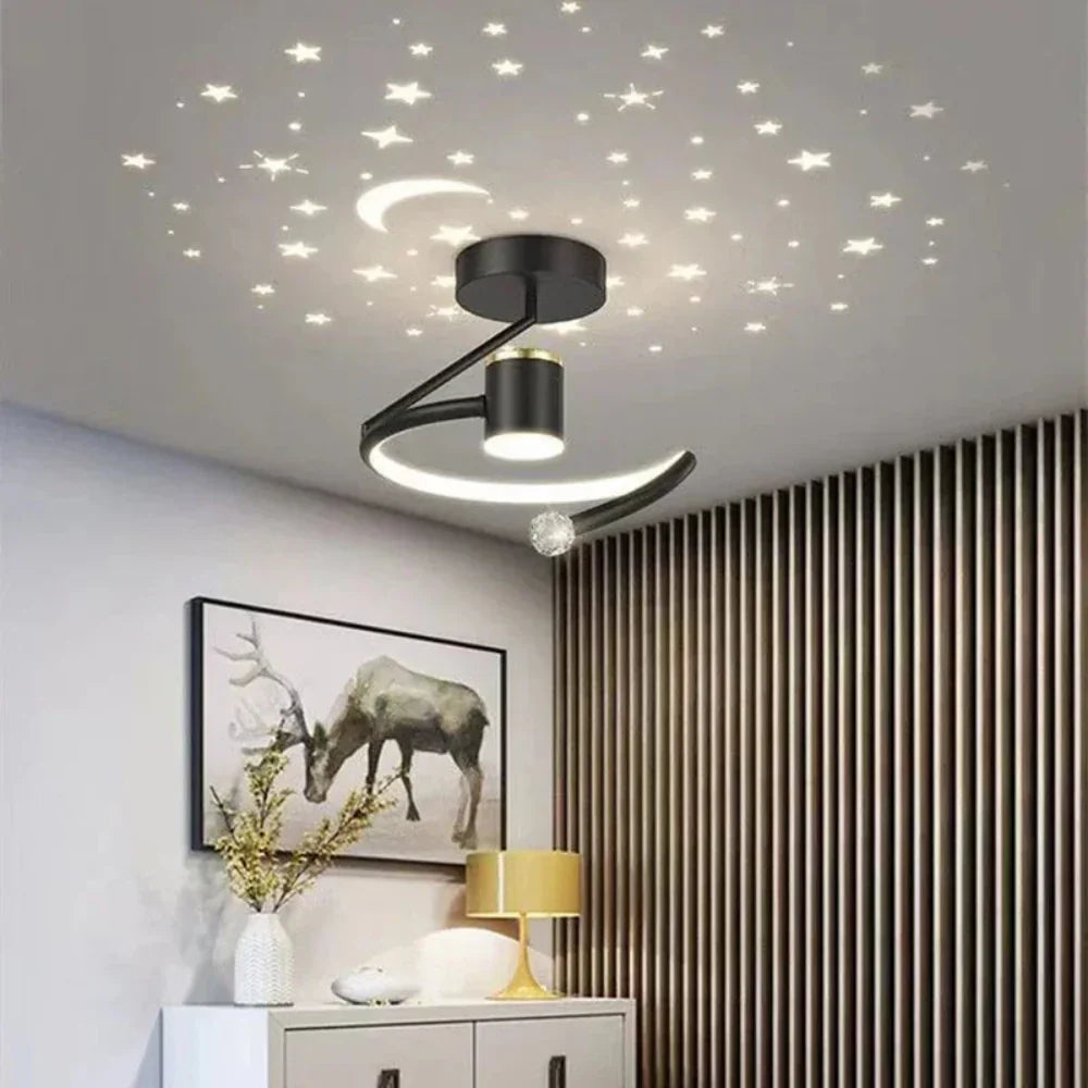 LED-plafondlamp met sterrenlichteffect