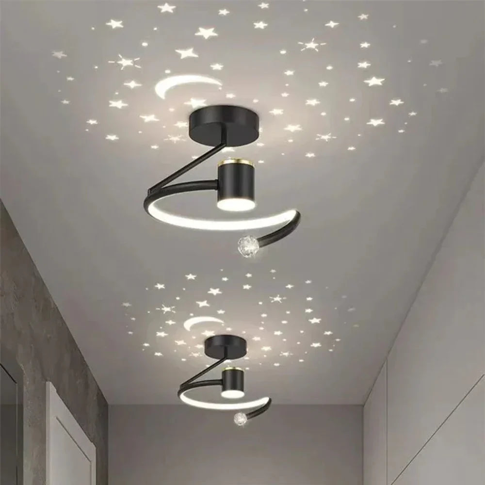 LED-plafondlamp met sterrenlichteffect