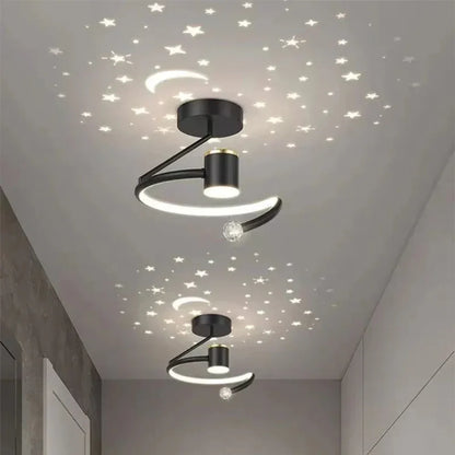LED-plafondlamp met sterrenlichteffect