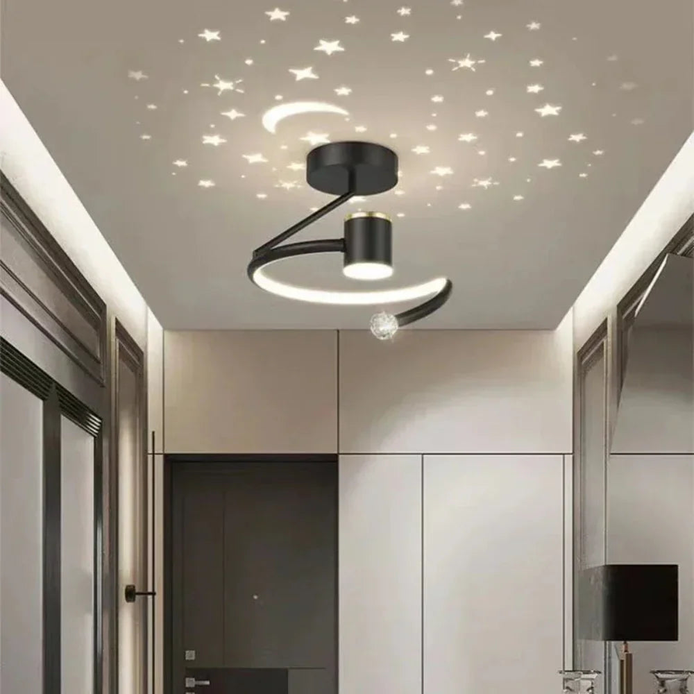 LED-plafondlamp met sterrenlichteffect