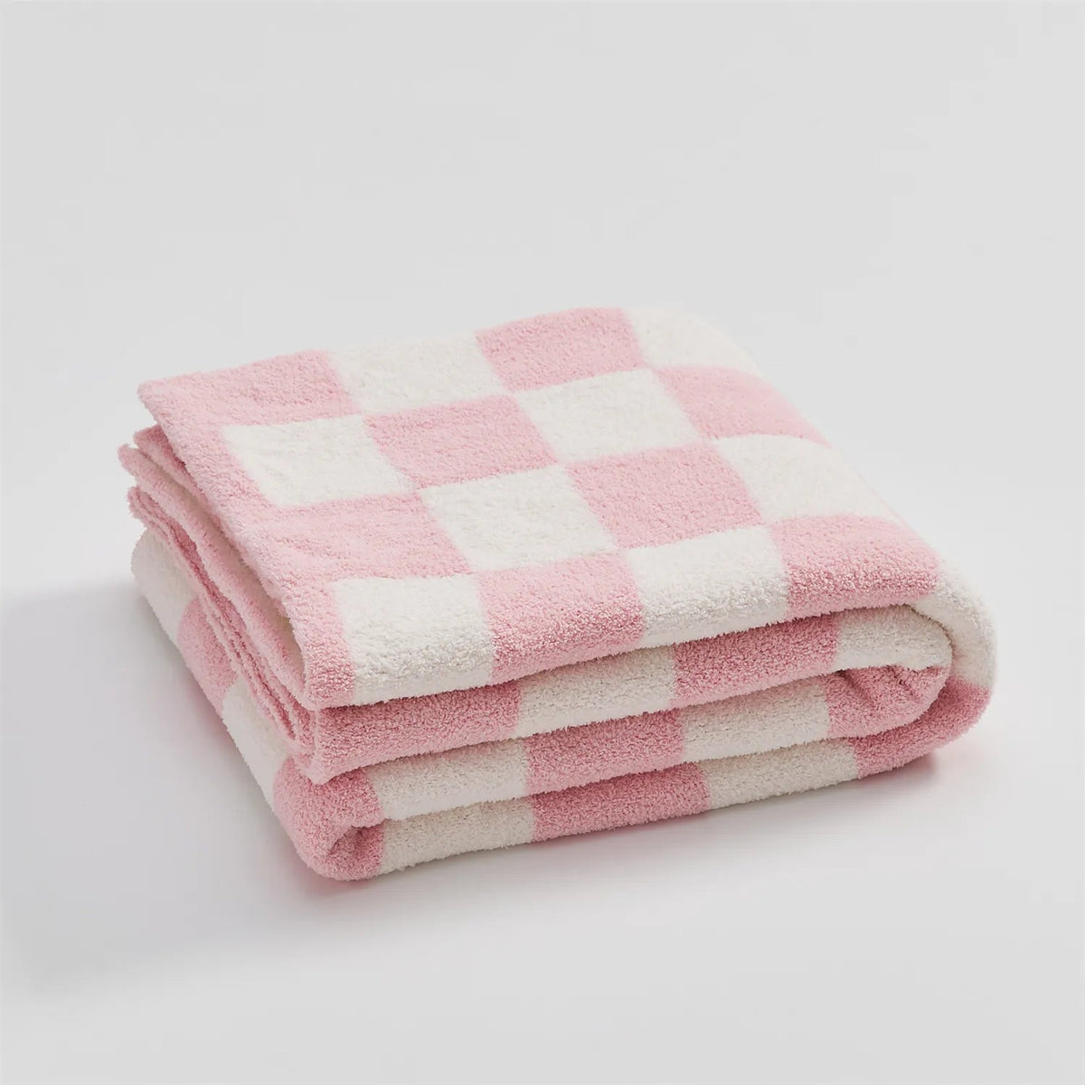 Zachte geruite woondeken plaid