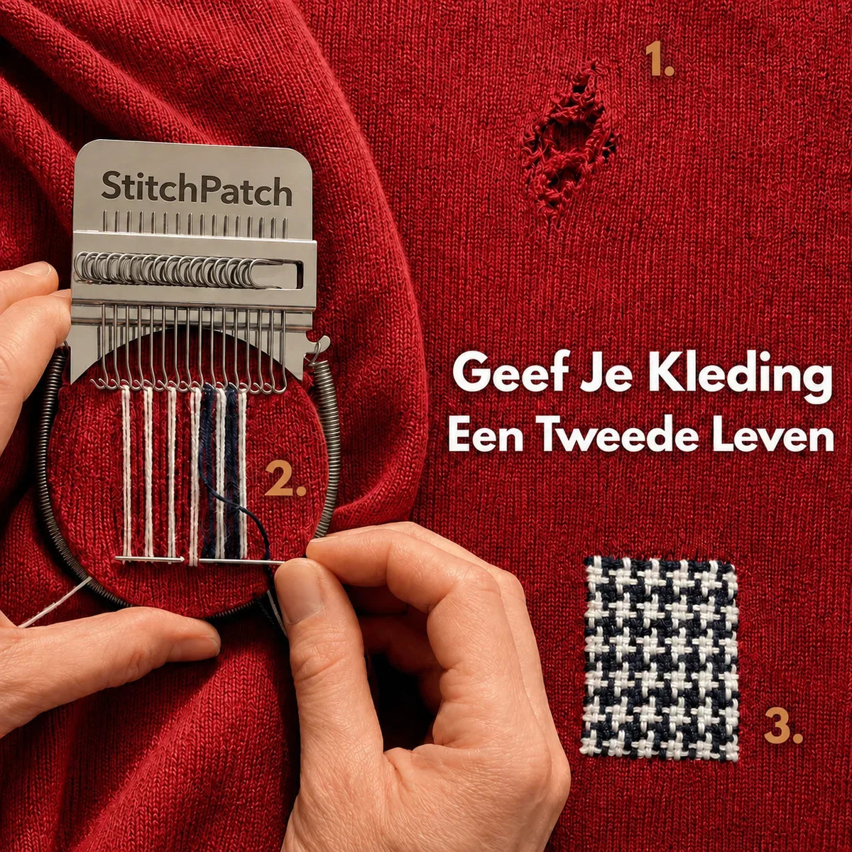 StitchPatch zelfklevende kledingreparatie patch set