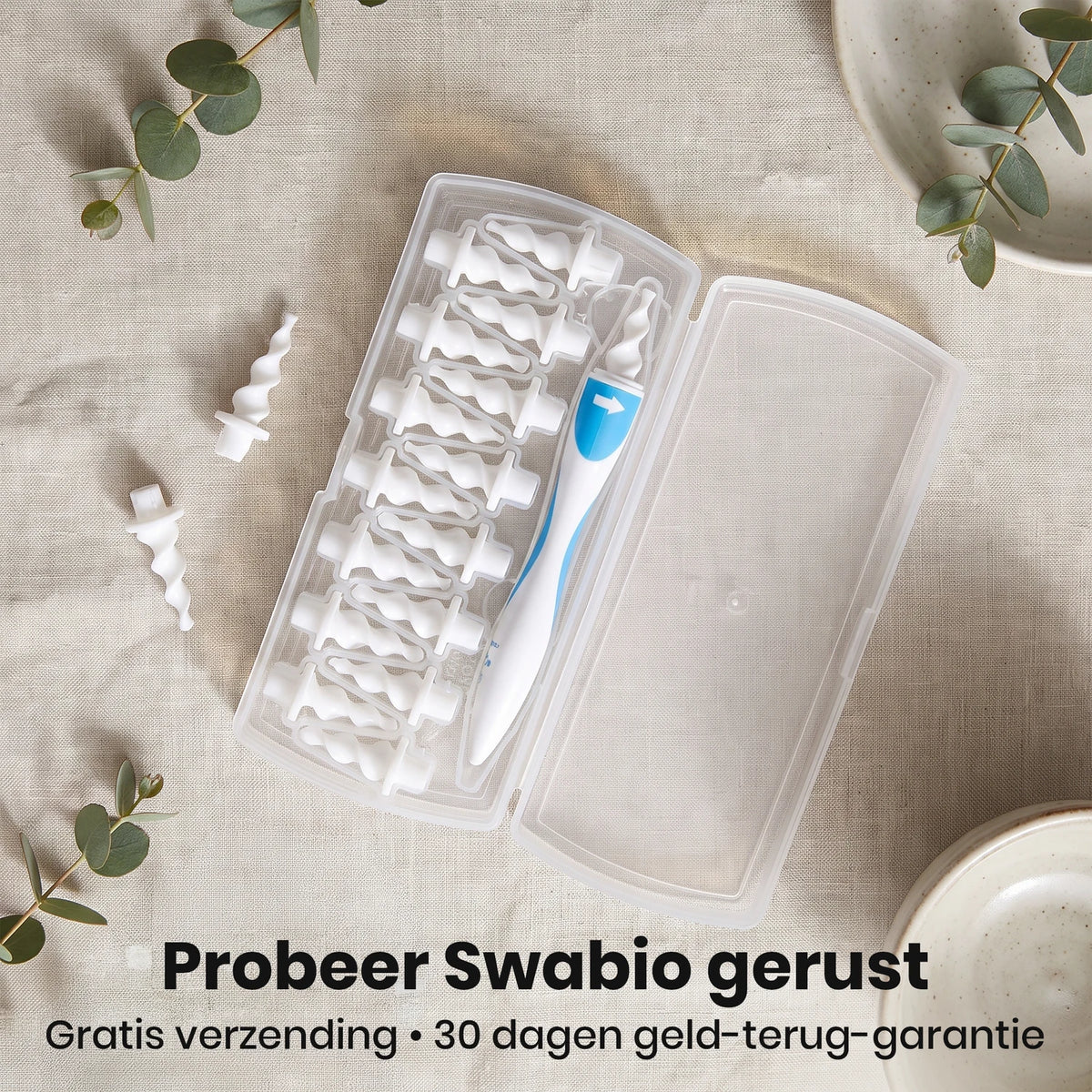 Swabio herbruikbare spiraal-oorreiniger
