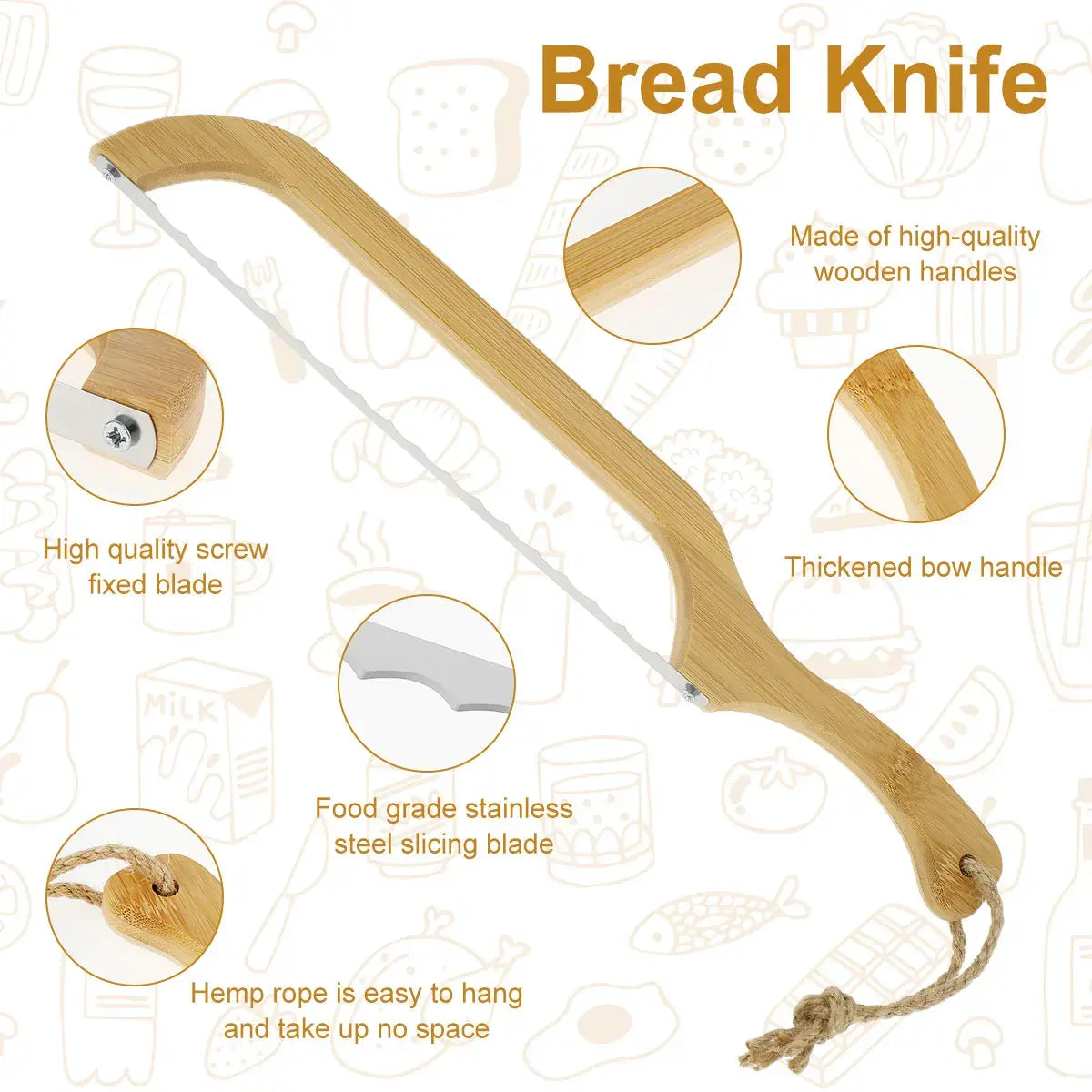 BreadMaster ergonomisch broodmes