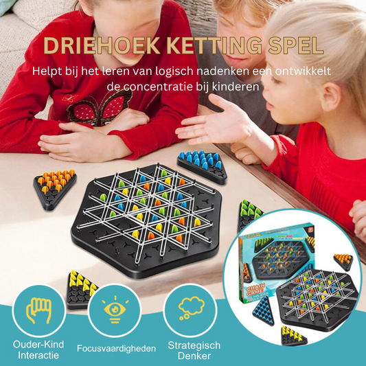 PlaySmart driehoek ketting bordspel