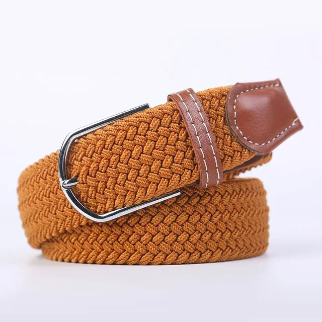 StretchBuckle elastische faux lederen riem