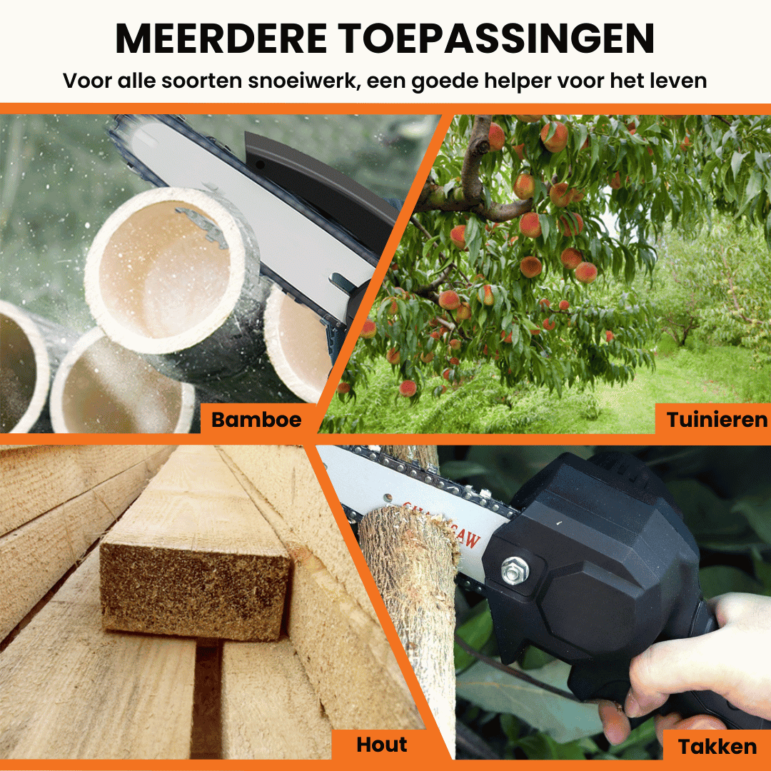 SuperSaw draadloze mini kettingzaag