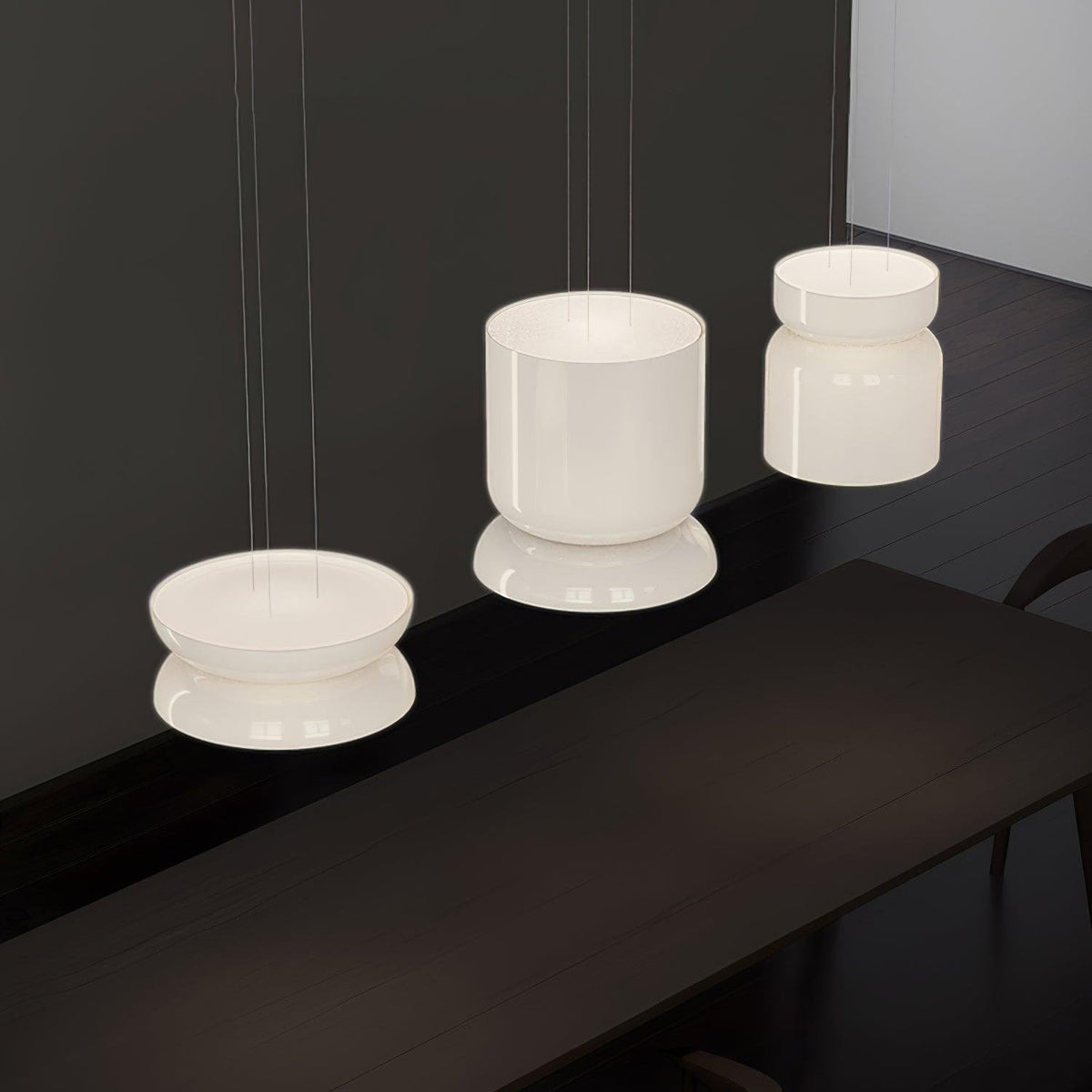 SMD Living moderne glazen LED hanglamp