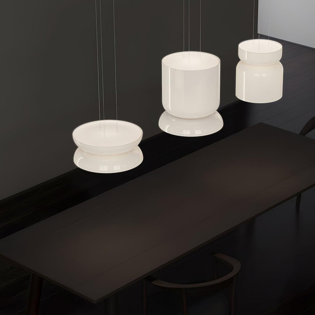 SMD Living moderne glazen LED hanglamp