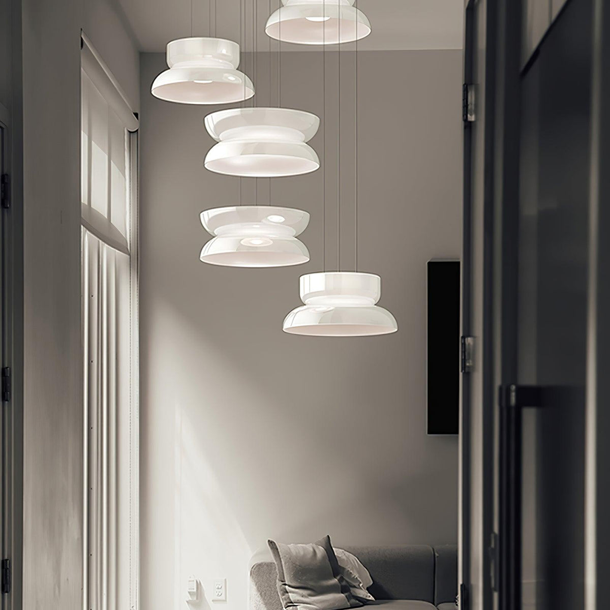 SMD Living moderne glazen LED hanglamp
