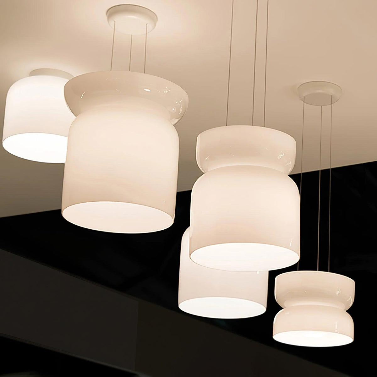 SMD Living moderne glazen LED hanglamp