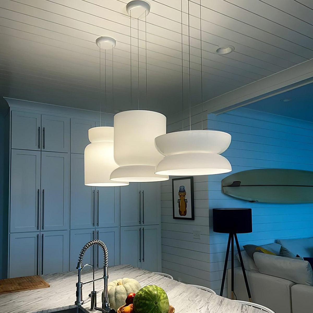 SMD Living moderne glazen LED hanglamp