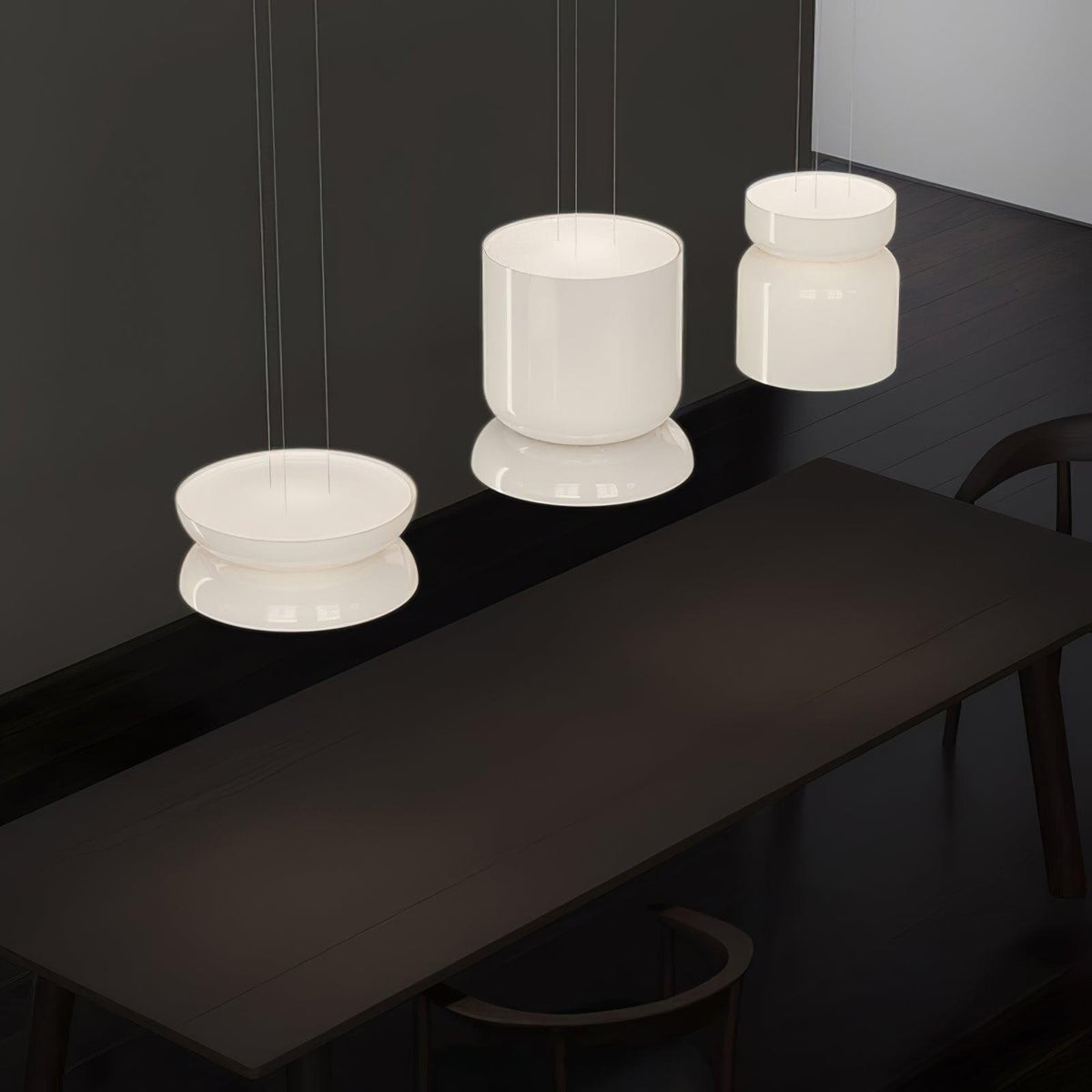 SMD Living moderne glazen LED hanglamp