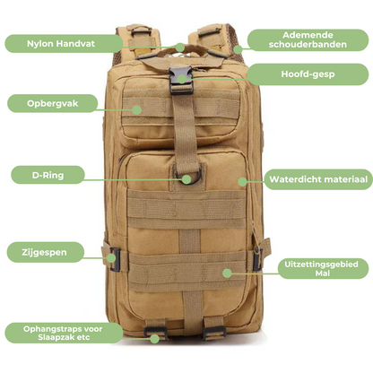 AdventurePack waterdichte tactische rugzak