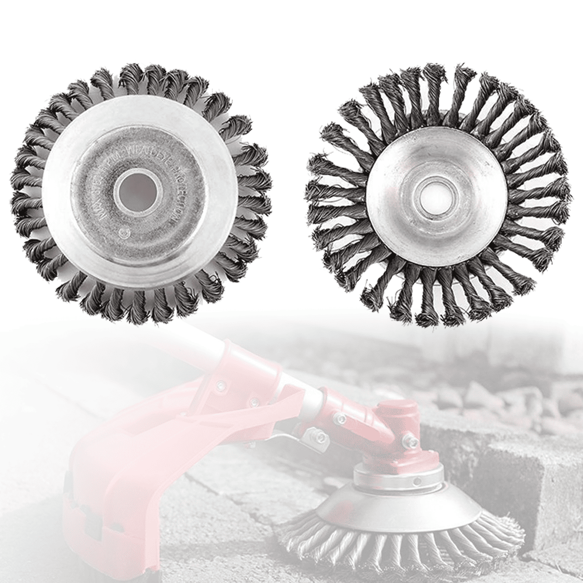 Steelbrush Pro stalen onkruid trimmerkop