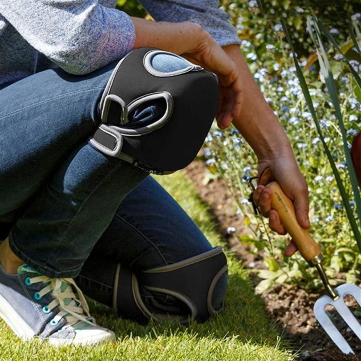 Ergonomische kniebeschermers tuin