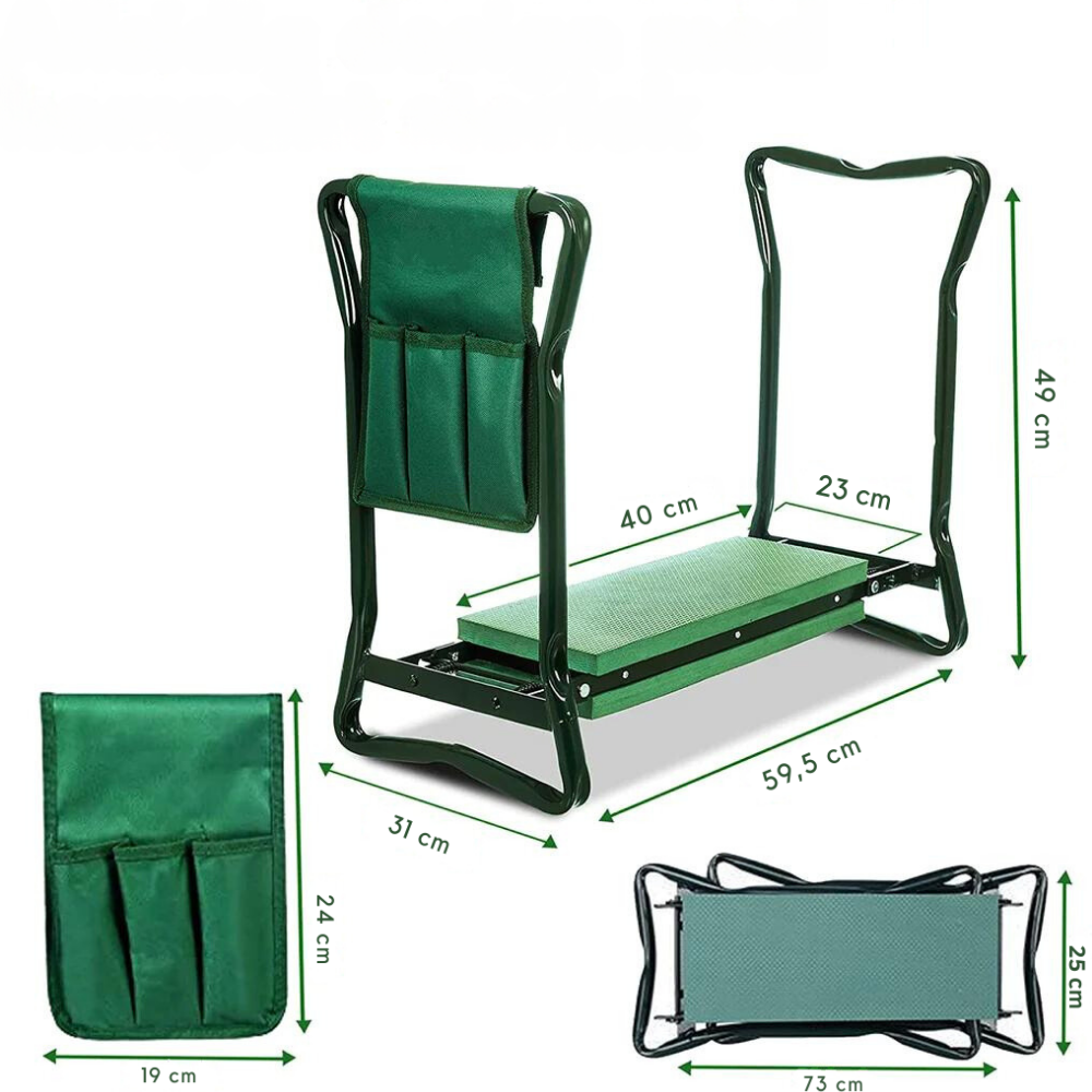 Navando opvouwbare 2-in-1 tuinknieler en tuinstoel