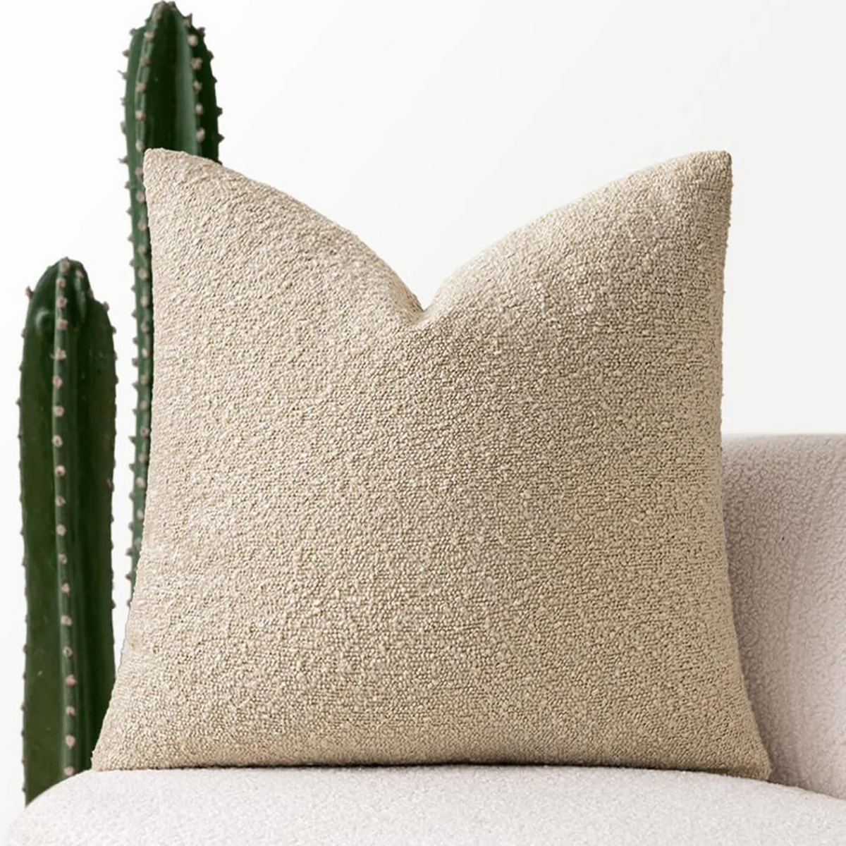 Tulum bouclé kussenhoes