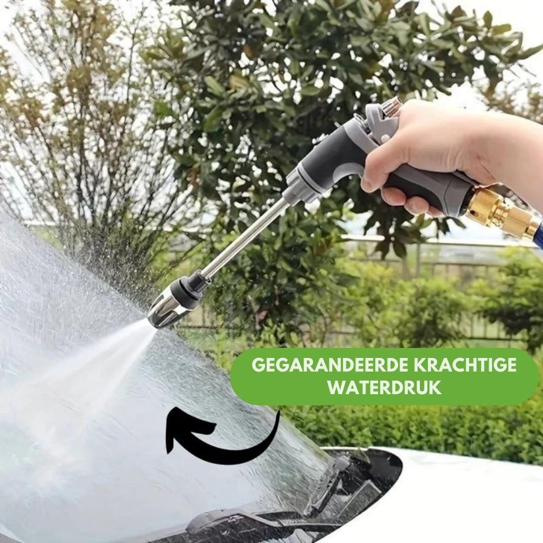 Turbowasher hogedrukspuit voor tuinslang