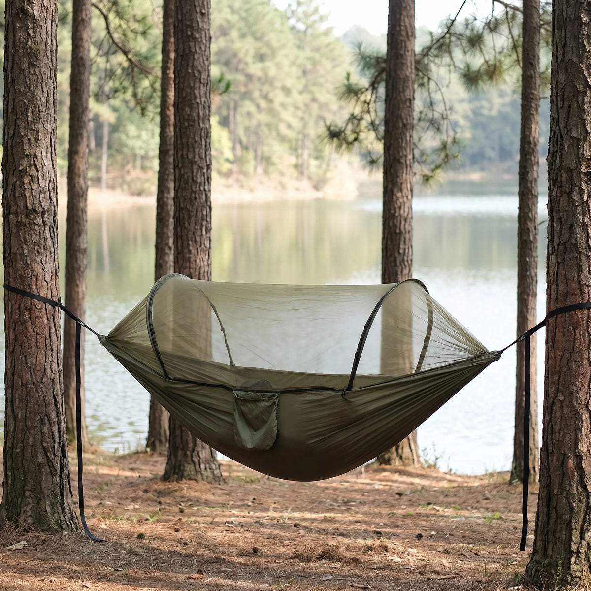 Tweepersoons hangmat met insectennet