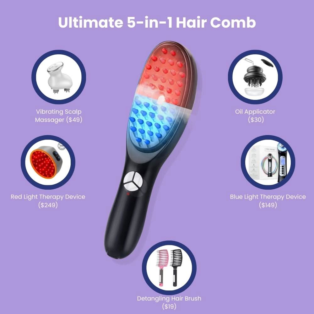 ChicBlend 5-in-1 massage haarkam