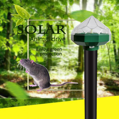 Ultrasone Dierenverjager op Zonne-energie