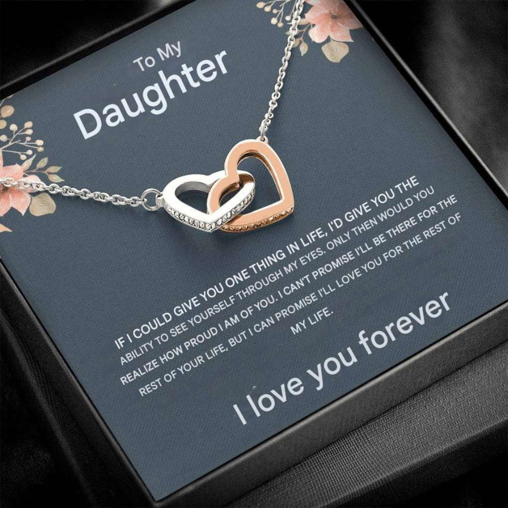 Damesketting met dubbele hartenhanger