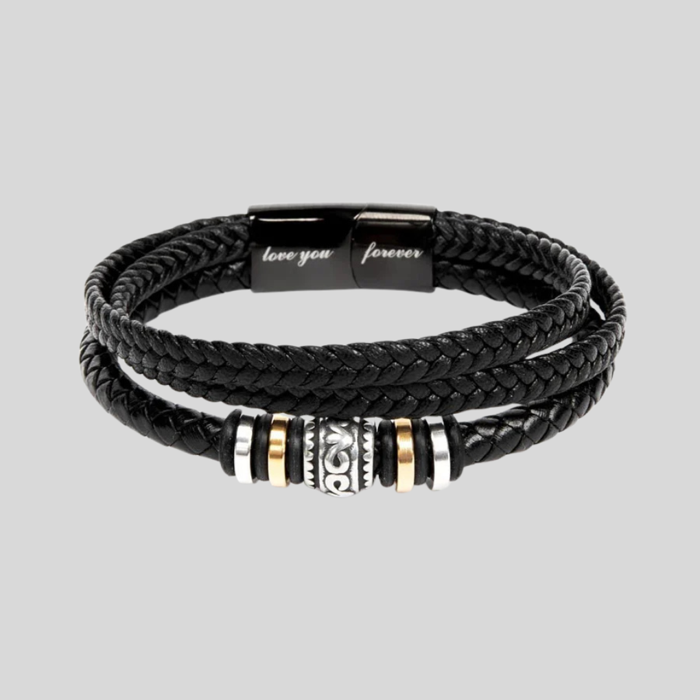 Sleek geweven herenarmband