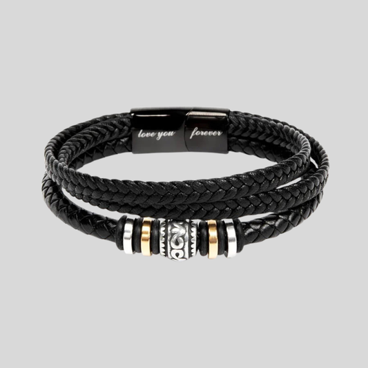 Sleek geweven herenarmband
