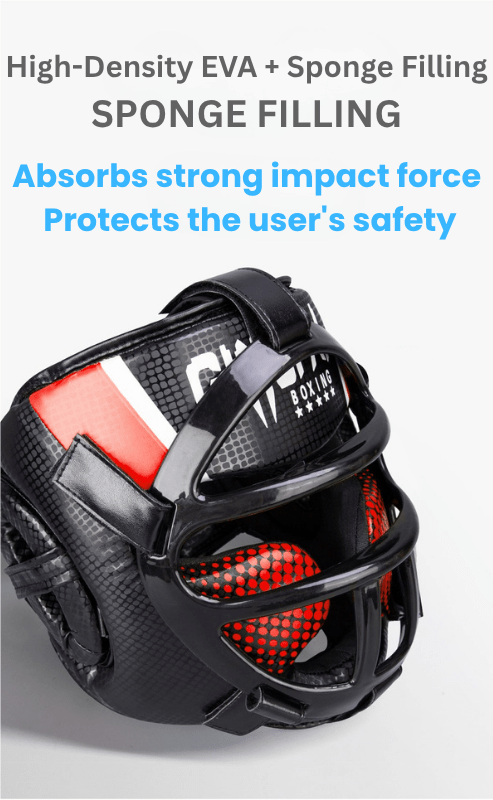 FightGuard hoofdbeschermer met gezichtsmasker