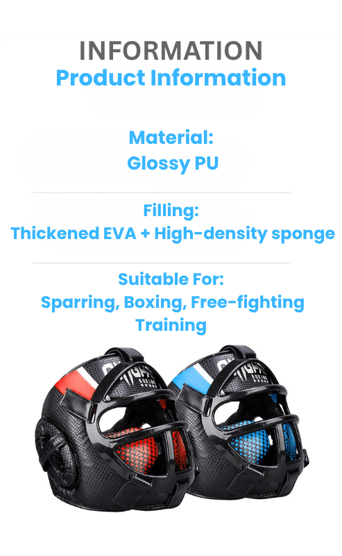 FightGuard hoofdbeschermer met gezichtsmasker