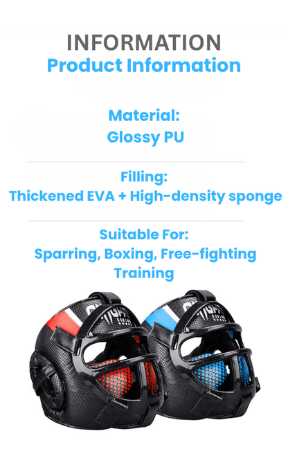 FightGuard hoofdbeschermer met gezichtsmasker