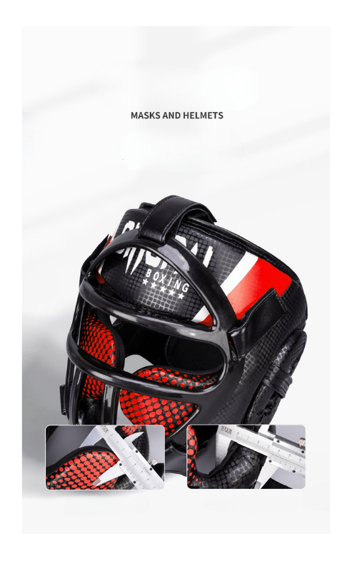 FightGuard hoofdbeschermer met gezichtsmasker