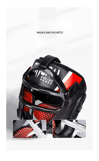 FightGuard hoofdbeschermer met gezichtsmasker