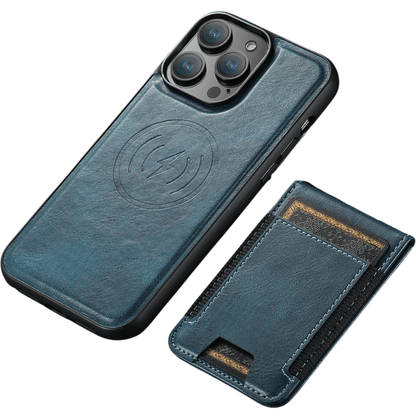 MagVibe leren telefoonhoesje met magnetische standaard