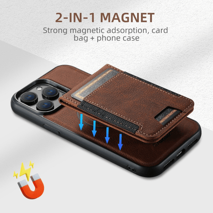 MagVibe leren telefoonhoesje met magnetische standaard