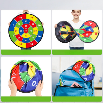 PlayTarget dubbelzijdig dartbord voor kinderen