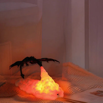 Dracarys oplaadbare 3D draaklamp