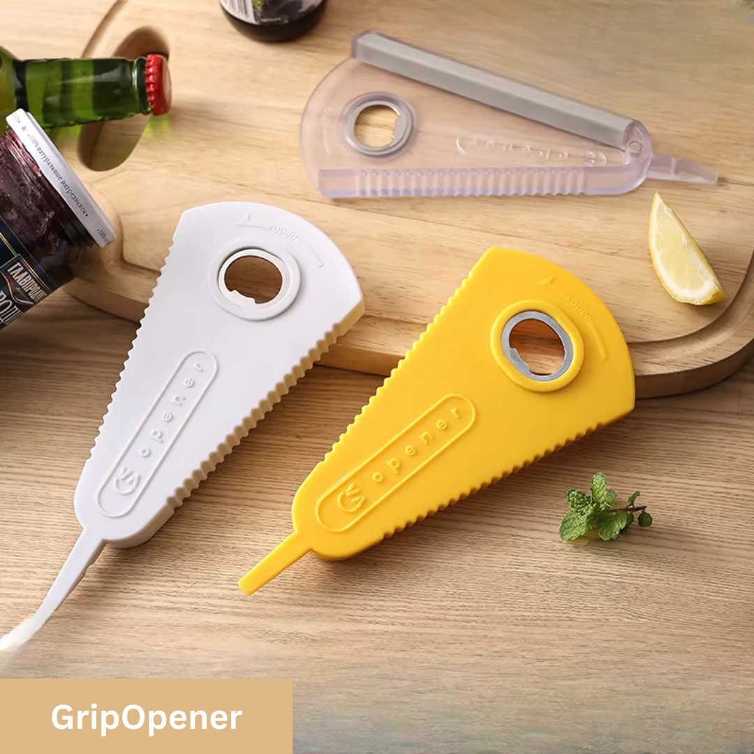 GripOpener multifunctionele fles- en blikopener