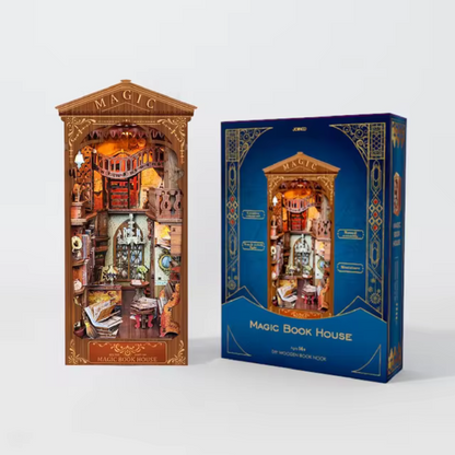 MysticBook doe-het-zelf houten boekenhoek