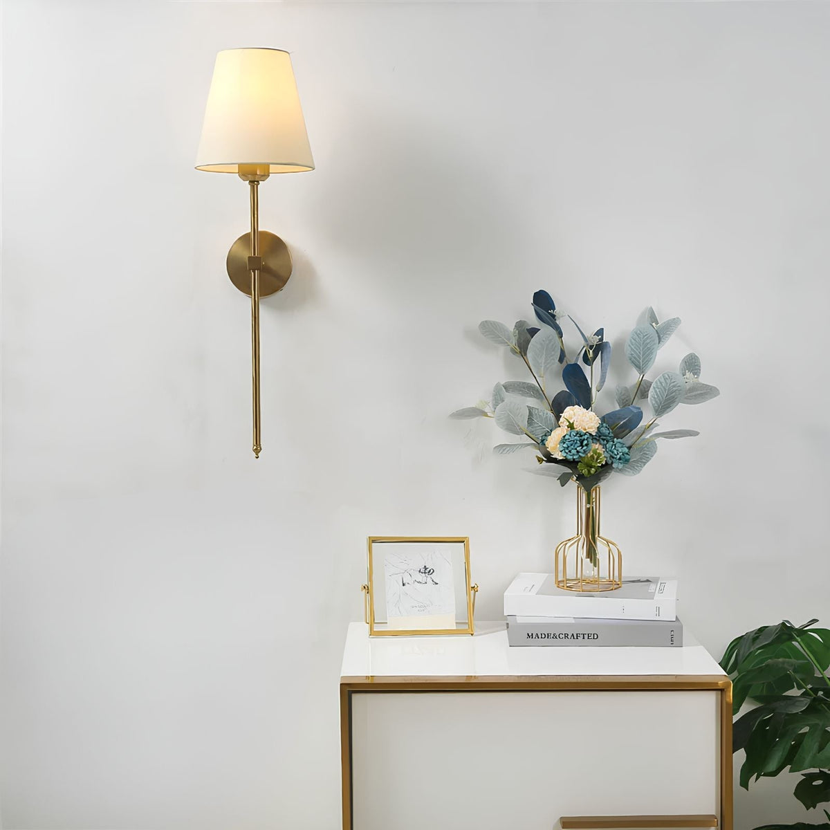 Klassieke draadloze vintage wandlamp