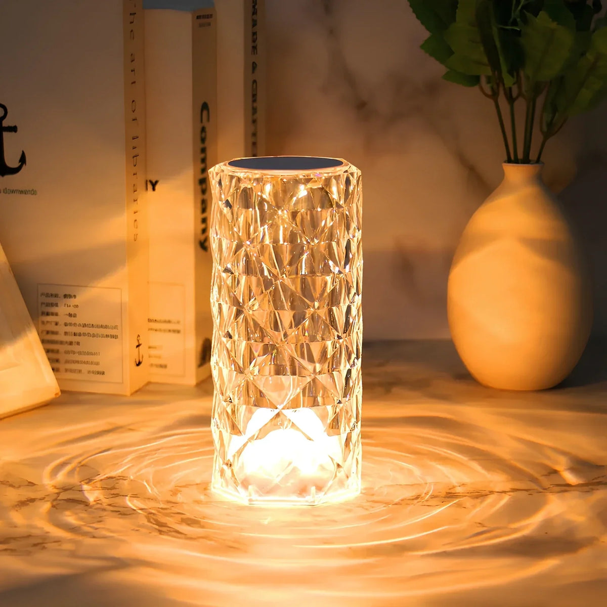 Lumio Baso Sparkling Crystal Touch tafellamp